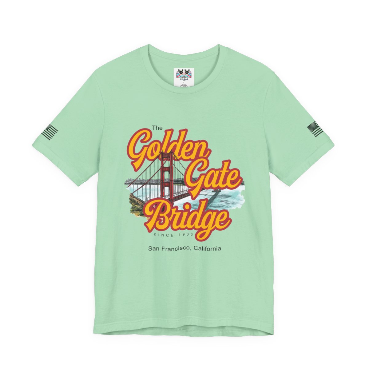 The Golden Gate Bridge T-Shirt – Retro Script Graphic Tee Since 1933 San Francisco California