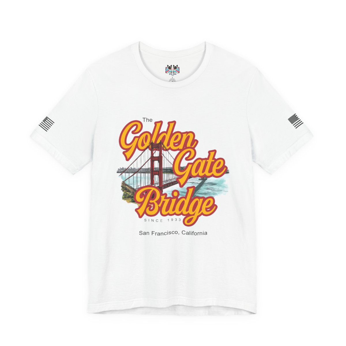 The Golden Gate Bridge T-Shirt – Retro Script Graphic Tee Since 1933 San Francisco California