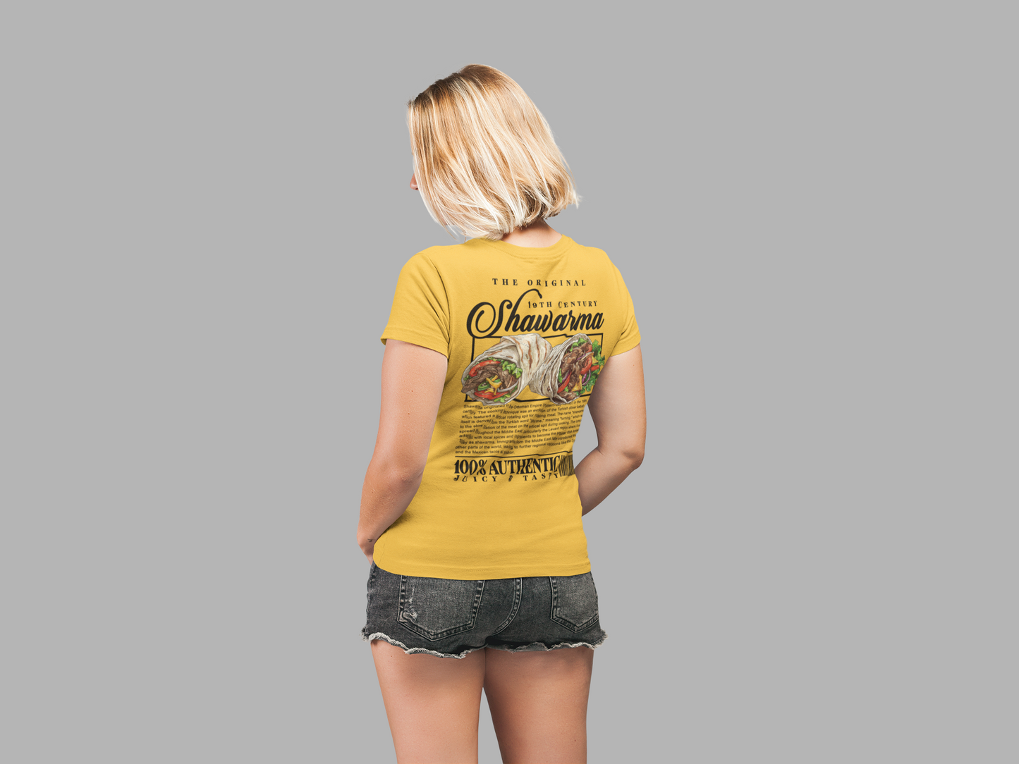 The Classic Shawarma 19th Century Tshirt – Middle Eastern Culinary Icon