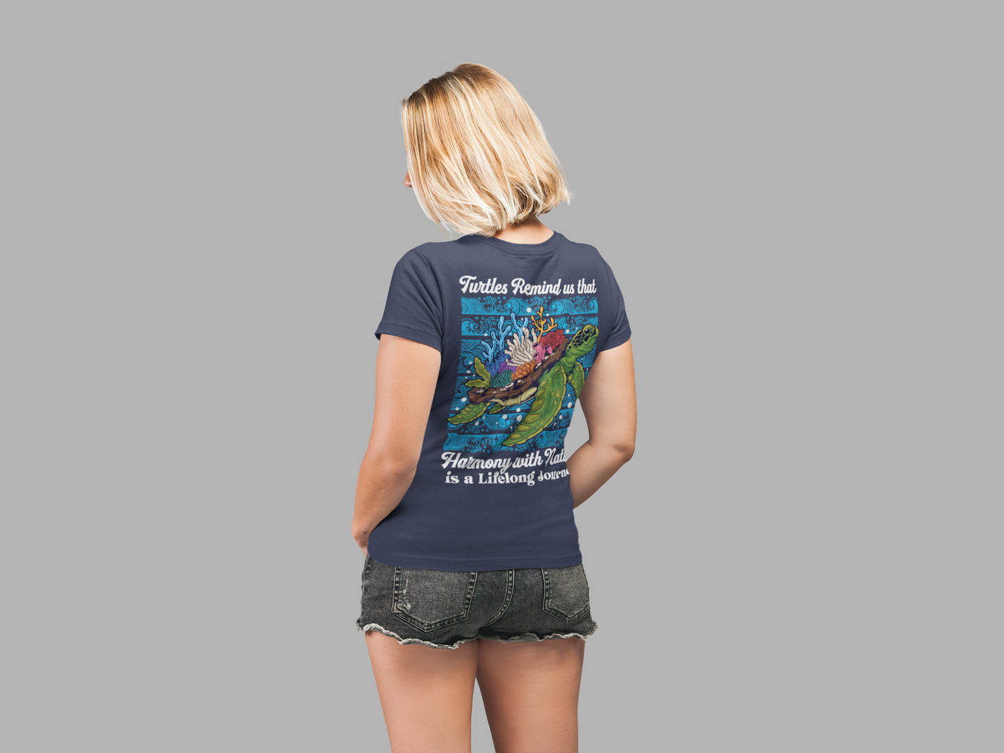 Harmony with Nature Turtle Tshirt – A Lifelong Journey