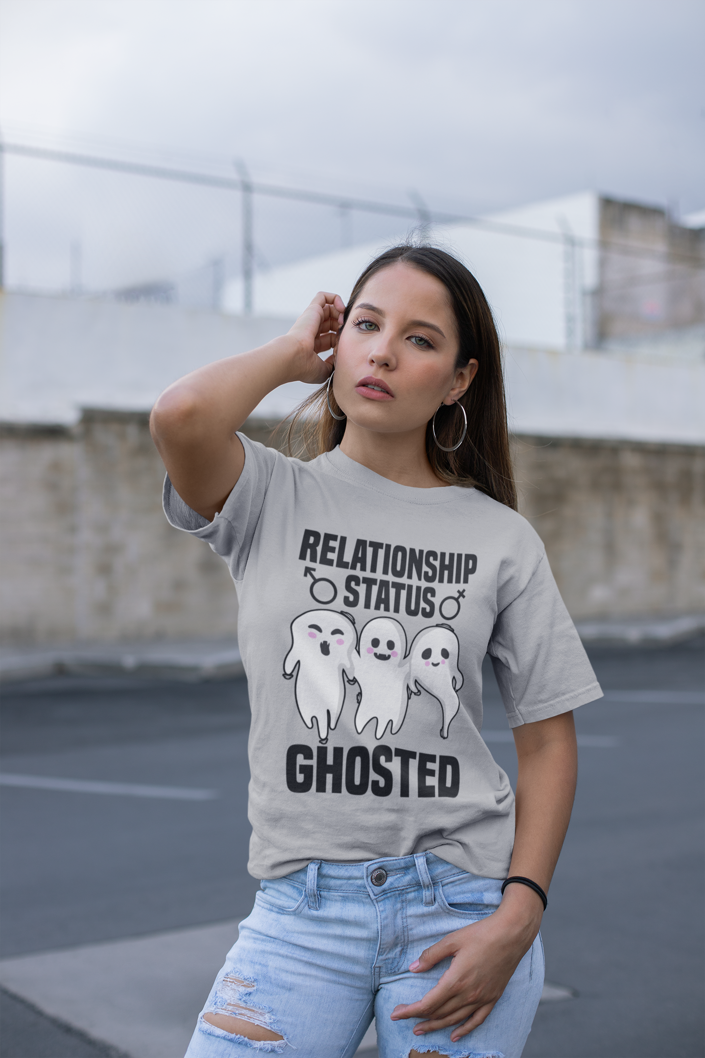 Relationship status ghosted - unisex tshirt