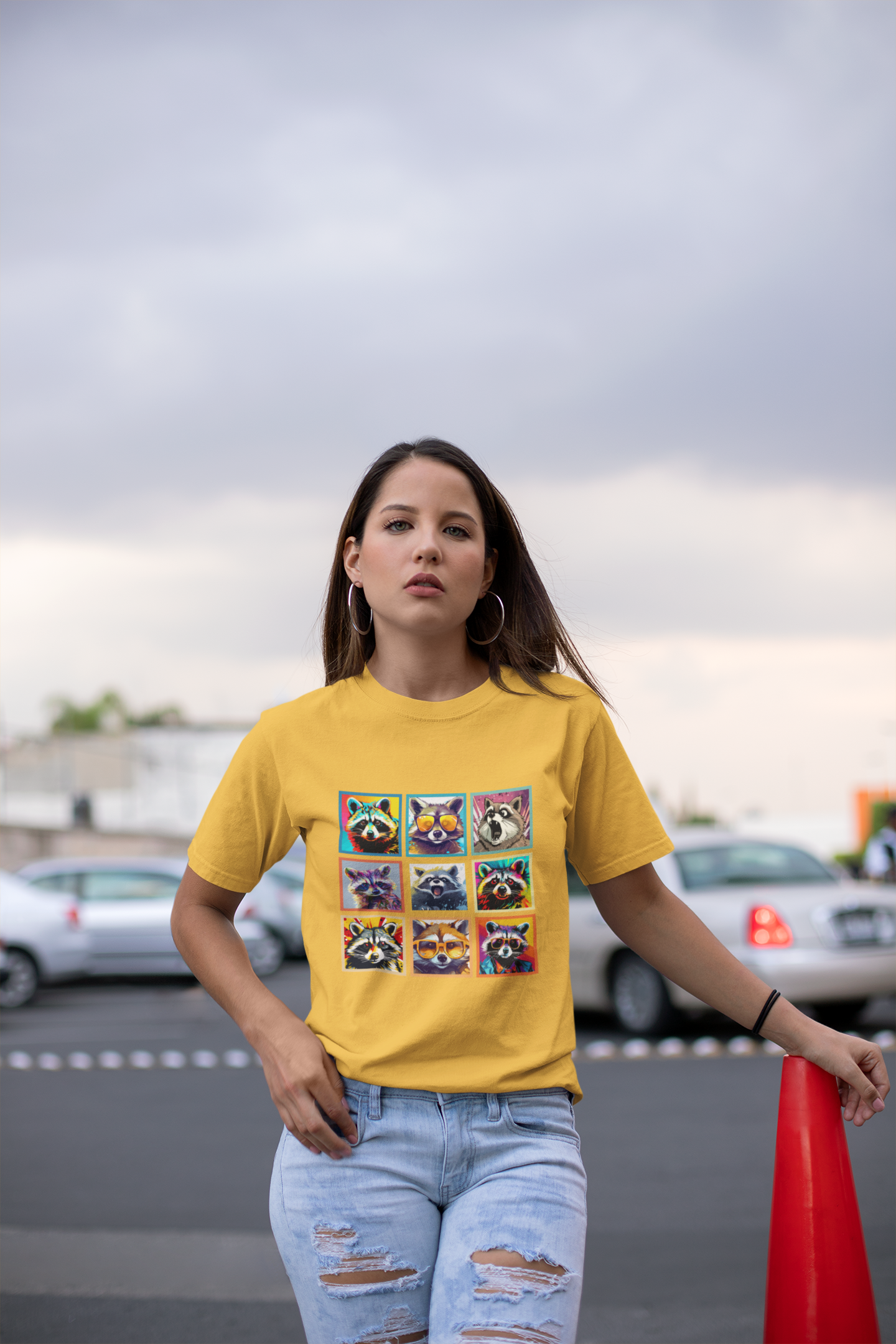 Cool Raccoons Pop Art Tshirt – Nine Funky Bandits